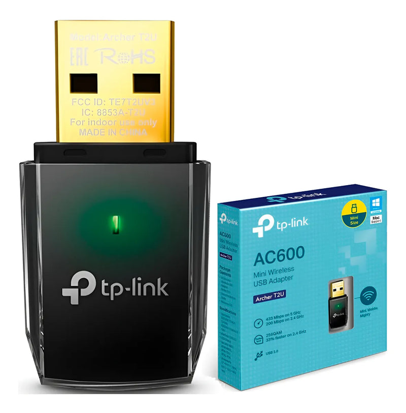 Adaptador Wifi Usb Tp-link Archer T2u Ac600 Dual Band