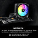 Disipador Cpu Thermaltake UX200 SE ARGB Intel LGA1700 AMD AM5 Color Negro
