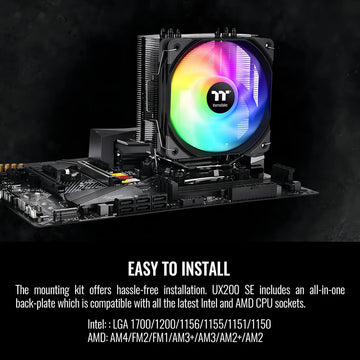 Cooler Thermaltake Ux200 Se Argb 120mm Para Cpu
