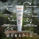Antisolar Bloqueador Protector Solar Natural Mate Orgánico Mineral Sin Químicos Sin Olor No Comedogénico Piel Grasa Sensible Hipoalergénico Facial Para La Cara Bebés Econativa By Natural Conexion 80mL