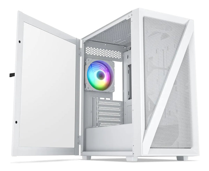 Caja Pc Vetroo M05 Micro Atx, Vidrio Templado Y Rgb 120mm