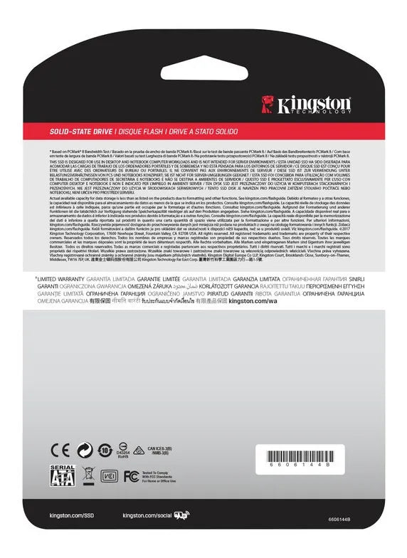 Unidad De Estado Sólido Kingston Sa400s37/960g 960gb 2,5