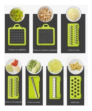 Picador Cortador De Verduras Vegetales Multiusos Todo En 1 Segun Disponibilidad