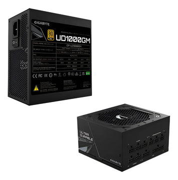 Fuente De Poder Pc 1000w Gamer Gigabyte Ud1000gm 80 Plus Gold Modular Gp-Ud1000gm Color Negro