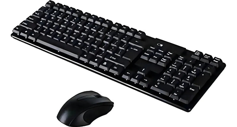 Combo Inalámbrico Teclado + Mouse Tj-808 Color Negro
