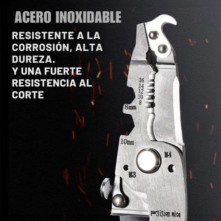 Alicate Multiherramienta Electricista Plegable Multiusos18-1 - Negro