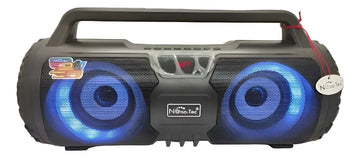 Parlante Bluetooth Portatil 50w Rms Usb Mp3 Radio Karaoke Negro