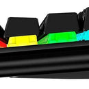 Teclado HyperX Alloy QWERTY HyperX Linear Red inglés US color negro con luz RGB