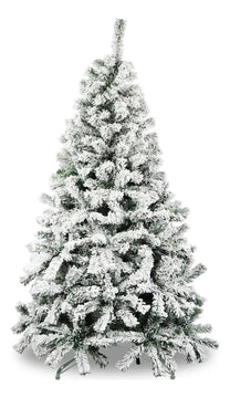Árbol Artificial De Navidad Nevado 1.70 Color Verde