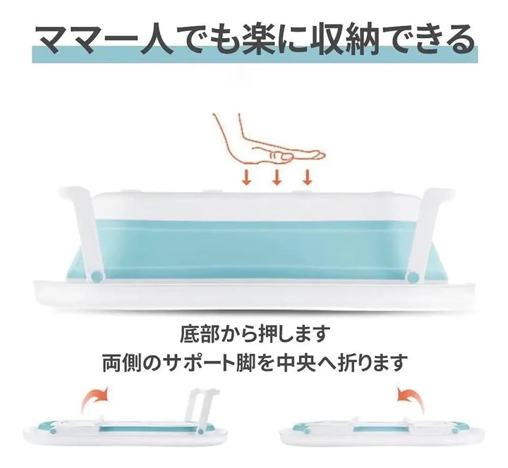 Bañera Tina Plegable Para Bebé Con Termometro + Cojín Malla Rosa Bañera