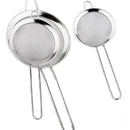 Colador De Jugos Metalico Utensilio De Cocina Pack X3 Plateado