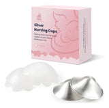 Tazas De Lactancia Originales De Plata Pura 999 Con Almohadi