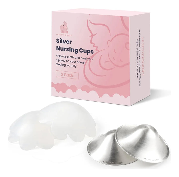 Tazas De Lactancia Originales De Plata Pura 999 Con Almohadi