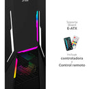 Chasis Gamer E-atx Jyr Jx124 Apolo Negro X5 Fan Argb