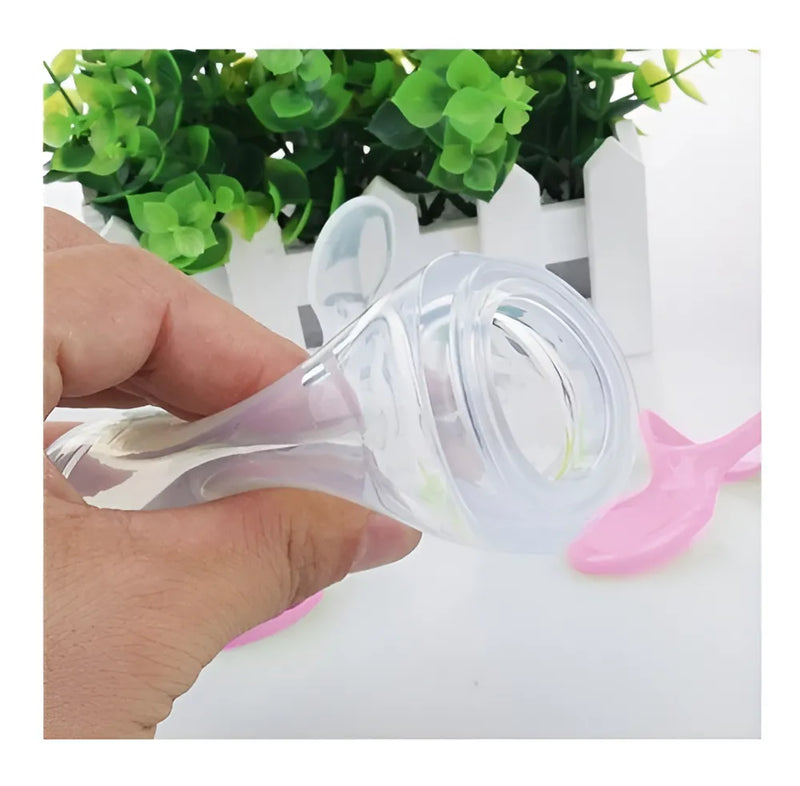 Biberon Con Cuchara Alimentador Papilla Pra Bebe Dosificador