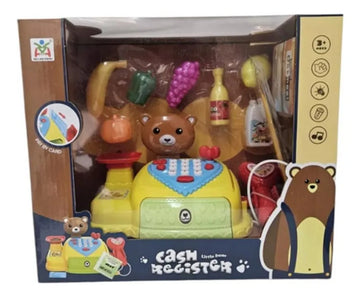 Caja Registradora Oso Infantil Con Accesorios Y Sonido