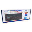 Teclado Inalámbrico Con Touchpad W001 Unitec Teclado Negro Idioma Qwerty