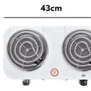 Estufa Fogón Eléctrica 2 Puestos 5 Niveles De Temperatura Disponible