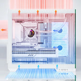 Sevenhero H602 Atx Funda Para Pc Con 5 Ventiladores Argb De