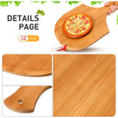 Roshtia 12 Piezas De Cascaras De Pizza De Bambu, 17 X 12 Pul