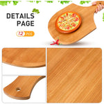 Roshtia 12 Piezas De Cascaras De Pizza De Bambu, 17 X 12 Pul