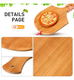 Roshtia 12 Piezas De Cascaras De Pizza De Bambu, 17 X 12 Pul