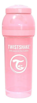 Biberón Twistshake Mamadera anticólicos Rosa pastel 260ml