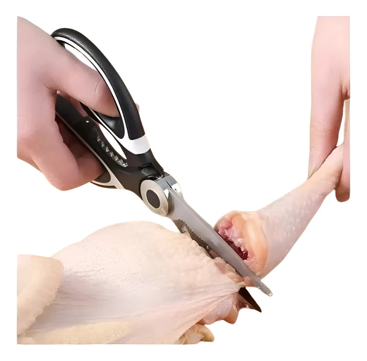 Tijeras Para Cocina Acero Inoxidable Chef Multifuncionales Negro