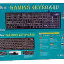 Teclado Gamer Usb Weibo Fc-560 Silencioso Con Luz Multimedia