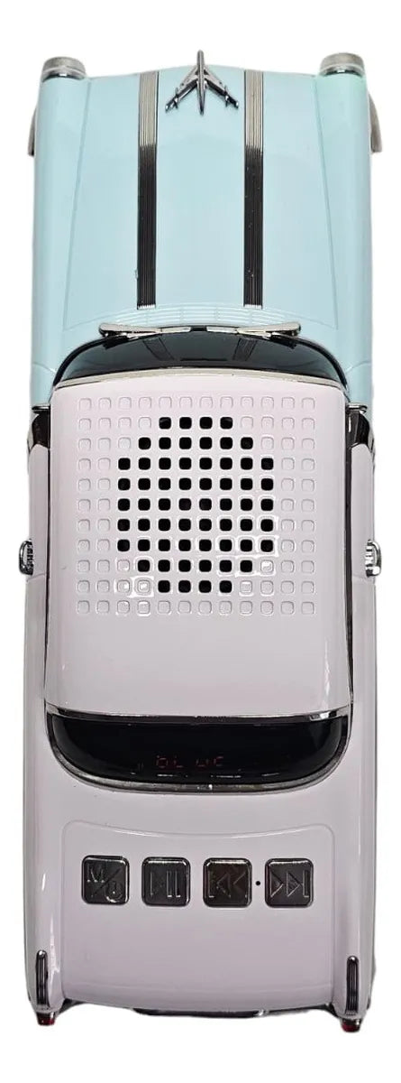Radio Parlante Carro Ws-598 Bluetooth Fm Usb Y Manos Libres Celeste