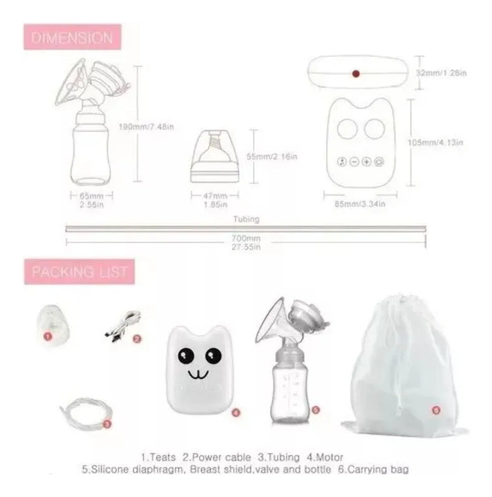 Extractor De Leche Materna. Electrico