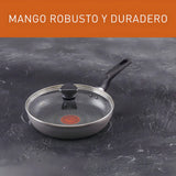 Sartén Imusa Cambiatón 24cm Antiadherente Tapa De Vidrio Color Gris oscuro