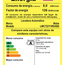 Lavasecadora automática Mabe Lavado hasta 22kg color diamond gray
