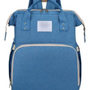 Mochila Bolso Maternal Bebé Cuna Gran Capacidad Impermeable Color Celeste