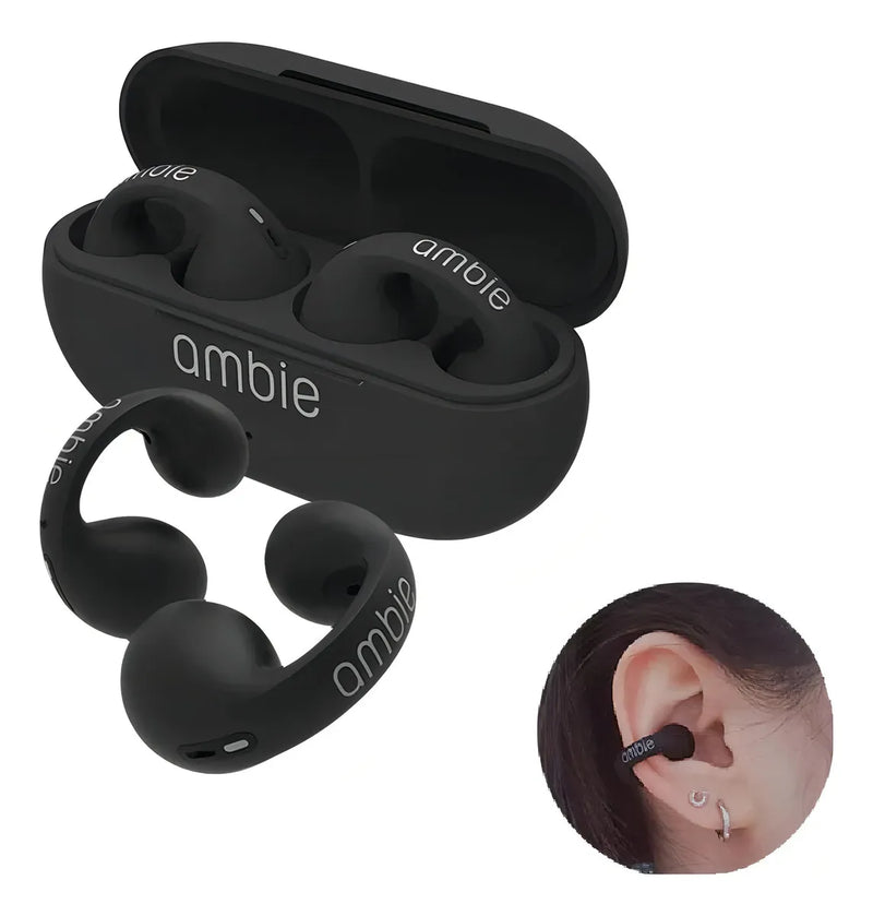 Auriculares deportivos Bluetooth de Ambie, color negro