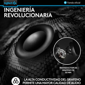 Logitech G Pro X 2, Diadema Gamer 7.1 Lightspeed / Bluetooth Negro