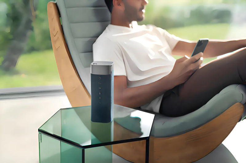 Bocina Philips Tas7505/00 Portátil Con Bluetooth Carga Celulares Color Gris