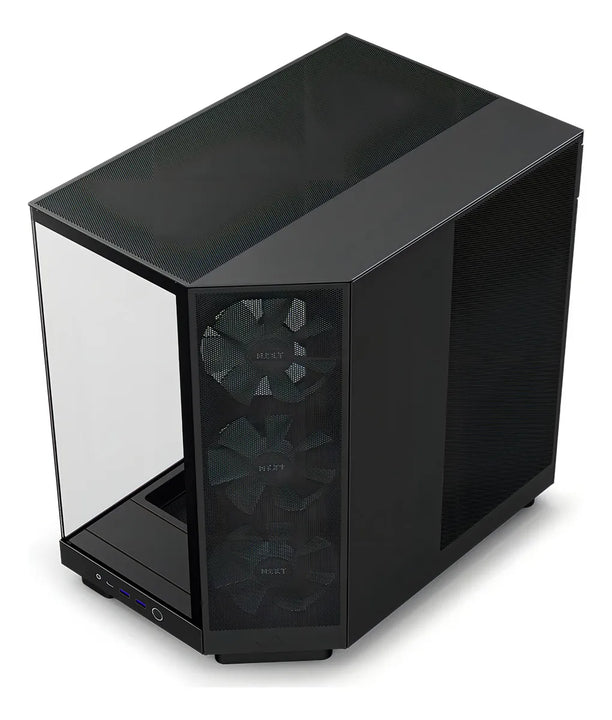 Gabinete Nzxt H6 Flow Rgb Negro Cc-h61fb-r1 3 Fan Rgb Atx