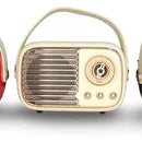 Parlante Bluetooth Radio Fm Vintage Recargable 5v Lector Usb Rojo, Verde, Beige