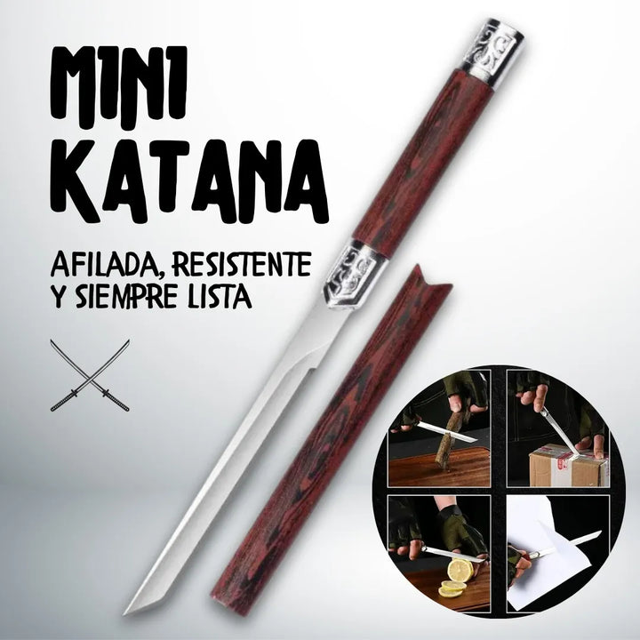 Mini Katana Espadas Acero Cuchillo Japonesa Mini Portable Café