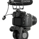 Micrófono Condensador Super Cardioide Boya BM2021 Tipo Shotgun Para Cámaras DSLR Videocámara Celular PC Alto Rendimiento De Sonido Micrófono Profesional Plug & Play Peso Ligero Super Compacto Práctico