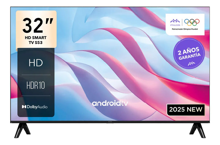Televisor Iffalcon (by Tcl) 32s53 32 Pulgadas HD Smart Tv con Android TV Y Control por Voz