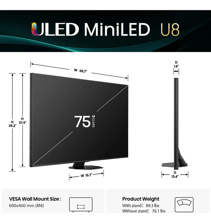 Smart Tv 75 Pulgadas Mini-led Pro Uled 4k Uhd Google Tv