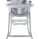 Silla Comedor Bebé Portátil 2 En 1 Con Juguetes Color Gris Elefante