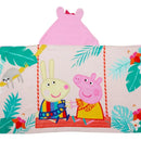 Toalla Con Capucha Pepa Pig Niños Baño Playa Piscina Rosa