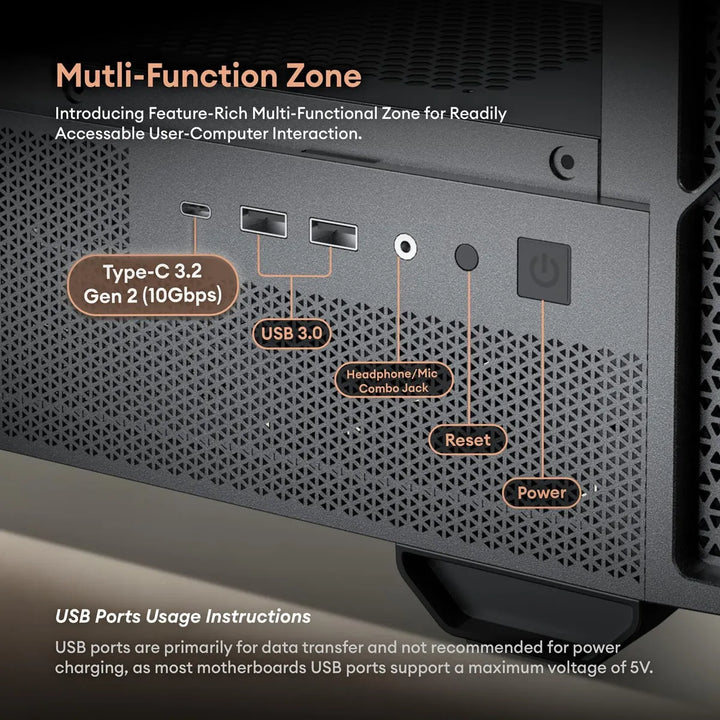 Funda Micro Atx Genuina De Madera De Nogal, Funda Matx Pc Co