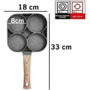 Sarten Antiadherente En Ceramica 4 Puestos En 1 Gris Oscuro