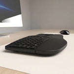 Teclado Klip Xtreme Transcend Wireless Ergonómico - Kbk-530s Color Del Teclado Negro