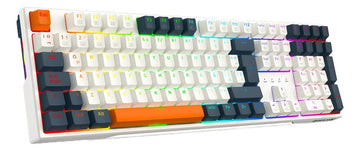 Teclado Gamer Redragon Trundle K668wbo Rgb Spanish Teclado Blanco Idioma Español