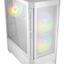 Armario Cougar Duoface Rgb de vidrio templado blanco para jugadores. Medio